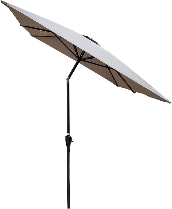 Outdoor Patio Umbrella Rectangular Market Umbrella, 6 x 9ft Waterproof Tilt Umbrella with Crank and Push Button Tilt,Ideal Choice for Garden Backyard Pool Swimming Pool Market - Image 2