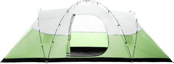 10-Person Tents for Camping,Large Family Camping Tents with Rainfly,Big Tents with Vestibule,Double Layer,WaterProof,Easy Setup Dome Tents for Outdoor Camping,Party,(18ft x 9.8ft x78 in) - Image 2