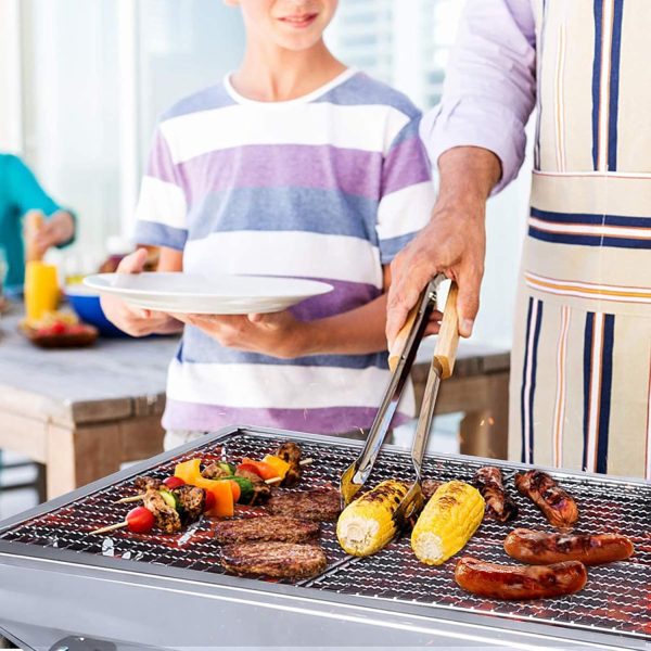 Barbecue Charcoal Grill Stainless Steel Folding Portable BBQ Tool Kits for Outdoor Cooking Camping Hiking Picnics Tailgating Backpacking or Any Outdoor Event (Large) - Image 2