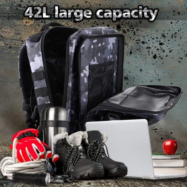 Military Tactical Backpack, Large Military Pack Army 3 Day Assault Pack  Bag Rucksack - Image 2